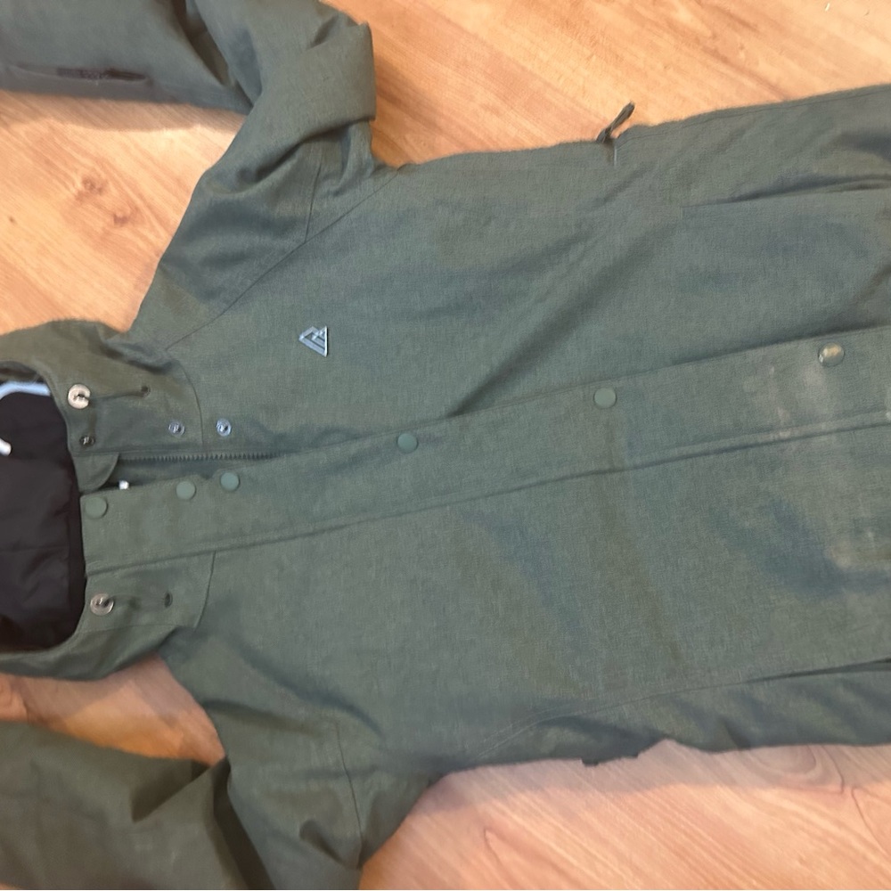 Green Hooded Winter Jacket